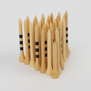 Tees de Golf de Madera con Línea de Marcación Negra de 2 3/4 y 3 1/4 Pulgadas, Biodegradables, de Abedul Natural, al por Mayor - Product Image 6