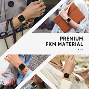 Correa de Goma Texturizada con Hebilla Tang de Moda Resistente Personalizada de FKM para Reloj Serie 8 7 6 5 4 3 <span class=keywords><strong>2</strong></span> <span class=keywords><strong>1</strong></span> Ultra Duradera Deportiva - Product Image 6