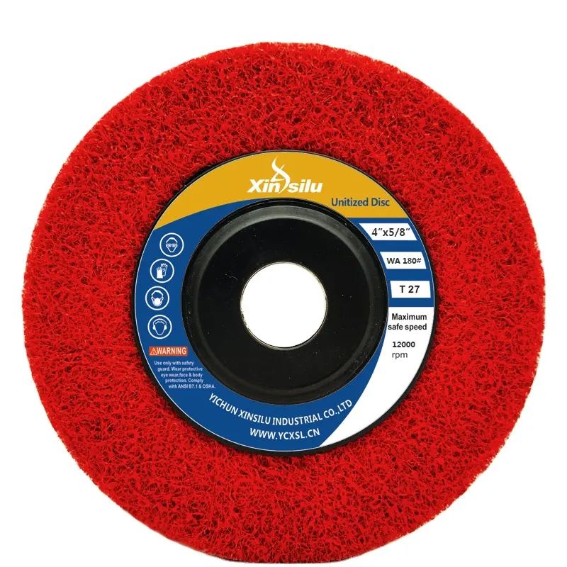 Abrasive Nylon Fiber Disc Non Woven Angle Grinding Polishing Disc For Metals