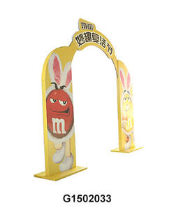 Nouveau présentoir publicitaire en carton en forme d'arche pour chocolat, présentoir de porte, présentoir de stand - Product Image 2