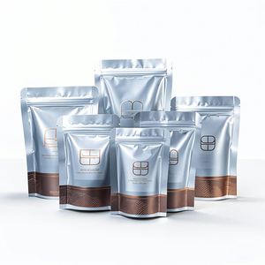 ถุงฟอยล์อลูมิเนียมสีเงินพร้อมช่องใสสำหรับอาหารและขนม - Product Image 1