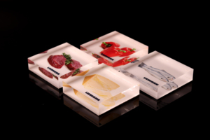 Acrylique De Couleur claire Fruits Cube <span class=keywords><strong>Photo</strong></span> Affichage Marque <span class=keywords><strong>Plexiglas</strong></span> Bloc de Logo - Product Image 2