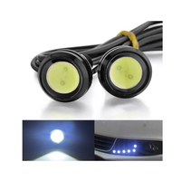 Feux de jour LED 18MM 23MM, nouveaux feux de jour DRL Eagle Eye, feux de recul, feux de stationnement pour voitures 12V