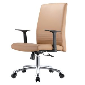 Chaise de bureau en cuir moderne et confortable 36019-B206 - Product Image 3