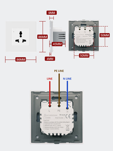 Cnskou phổ thông Minh Tường cắm ổ cắm Alexa Google Tương thích đa chức năng Ổ cắm điện tuya Công nghệ năng lượng nhựa - Product Image 6