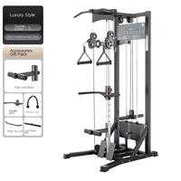LAT Commercial Pull Down Machine & Small Bird Trainer-Machine à câble unique multifonction avec options d'aviron et de mouche de poitrine