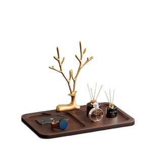 Adorno artesanal de ciervo Sika, ciervo reclinado con asa, plato de frutas de estilo lujo ligero, caja de almacenamiento para dulces, bocadillos y joyas - Product Image 5
