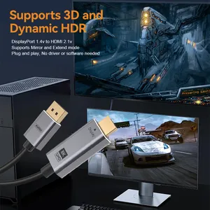 1080p 남성 DP Displayport HDMI 케이블 디스플레이 포트 1080p HDMI 컨버터 케이블 노트북 Pc 프로젝터