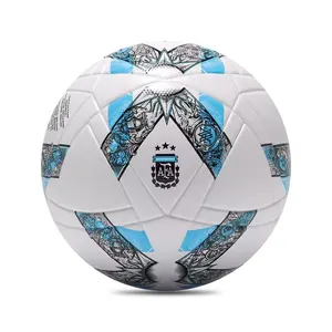Argentina 130 ° pallone da calcio per anniversario in pelle sintetica adesivo per adulti da competizione per allenamento adesivo a caldo taglia 5 calcio