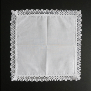 <span class=keywords><strong>Pañuelo</strong></span> de encaje <span class=keywords><strong>bordado</strong></span> blanco a granel para mujer, 25x25cm, tamaño <span class=keywords><strong>personalizado</strong></span>, para boda - Product Image 3