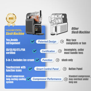 Machine à slush de table thaïlandaise de 1,8 L, machine à slush pour boissons gazeuses, petite machine à slush, réservoir unique, boisson glacée - Product Image 2