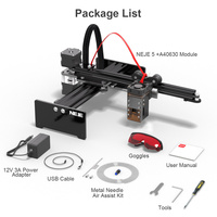 Kit de machine de gravure laser 3D CO2 NEJE 5 A40630 pour papier, bois, acrylique, cuir, plastique et caoutchouc, nouveau