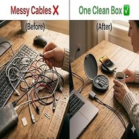 Kit de câbles adaptateurs de charge multi USB Type C vers C 60W, ensemble de conversion USB C vers Lightning, USB A et Type C vers Micro/Type C/Lightning