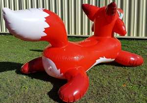 <span class=keywords><strong>Renard</strong></span> roux Ride-On Pool Toy <span class=keywords><strong>du</strong></span> monde gonflable Animaux de fête gonflables PVC Air Sealed Gonflable Cartoon Fox - Product Image 4