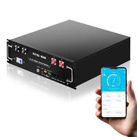 Batterie solide empilable SKY 51.2V 100Ah 5.12KWh, système de stockage d'énergie domestique LiFePO4 avec port de communication CAN séparé