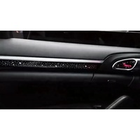 Kit d'éclairage d'ambiance avec garniture de panneau étoilé dynamique et design élégant, résistant aux rayures, pour Porsche Cayenne 2010-2017 RHD