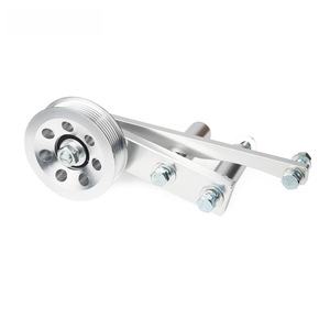 Kit de support tendeur de courroie de pompe à air en alliage d'aluminium argenté pour montage sur châssis - Product Image 1