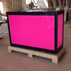 Bàn tiếp tân <span class=keywords><strong>salon</strong></span> nhỏ với ánh sáng thời trang cửa hàng bàn tiếp tân phòng tập thể dục cao cấp trung tâm chăm sóc sức khỏe bàn phía trước Quầy - Product Image 1