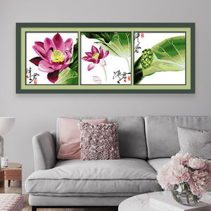 NKF Lotus (4) (tüm resim) nakış ipliği <span class=keywords><strong>DMC</strong></span> ipi toptan çok renkler 100% pamuk çapraz dikiş kiti - Product Image 1