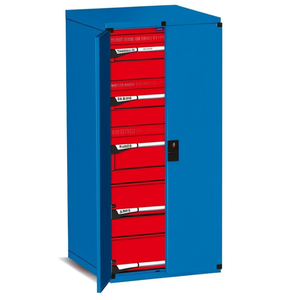 Armoire à outils Fami Master Key Comfort avec 3 tiroirs 36x36 cm, rouge rubis RAL3003 - Product Image 2