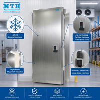 Porte à charnière MTH à 90 degrés, en aluminium, isolée en PU, avec serrure d'évacuation d'urgence pour chambre froide et congélateur