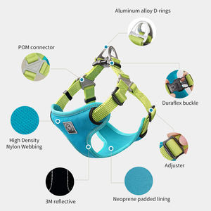 Truelove articoli all'ingrosso di moda personalizzato Eco Friendly <span class=keywords><strong>Nylon</strong></span> Pet imbracatura riflettente regolabile Outdoor gilet pettinatura - Product Image 2