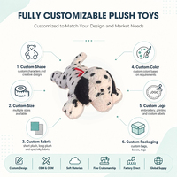 Peluche adorable de chien Dalmatien tacheté, jouet en peluche doux pour les amoureux des animaux et accessoire de chambre d'enfant