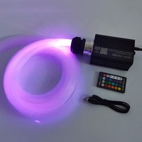 36w RGBW led fibre optique lumière moteur étoile plafond kit voiture toit fibre optique lumière