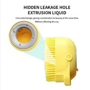 Wholesale Wholesale New <b>Portable</b> Silicone Rubber <b>Dog</b> Brush Pet <b>Shower</b> Massaging Cleaning Washing Bathing Tool - Product Image 4