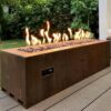 Corten Steel Gas <b>Fire</b> <b>Pit</b> Outdoor Garden Use Propane Gas <b>Table</b> - Product Image 2
