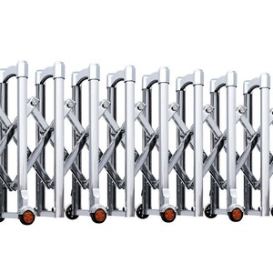 Barriera Espandibile per il Traffico, Recinzione Retrattile Ecologica in Alluminio per il Controllo della Folla, Cancello a Fisarmonica con Funzionamento Manuale/Elettrico - Product Image 3