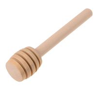 Mini cuillère à miel en bois écologique, barre de brassage en bois pour pot de miel fournitures bâton de mélange à Long manche outils de Dessert