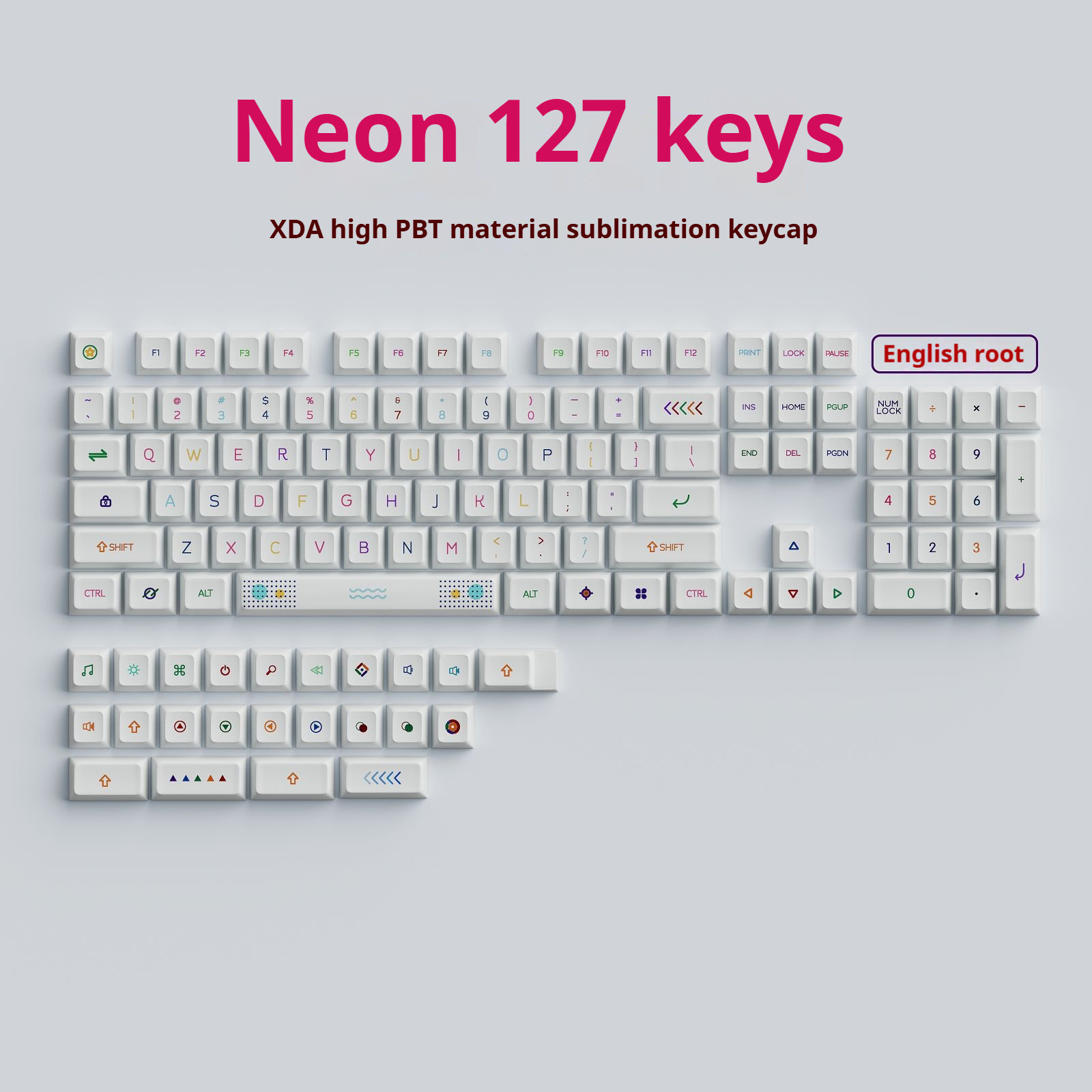 รุ่นภาษาอังกฤษ (127คีย์) บรรจุกล่อง