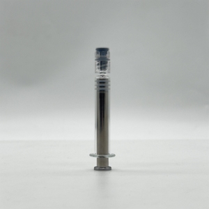 Seringue en verre de précision ultra-mince de 2,25 ml avec tige de poussée métallique, service OEM de marque privée pour produits cosmétiques et usage en laboratoire - Product Image 3