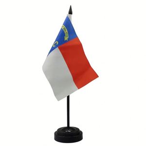 Banderas de Escritorio de Carolina del Norte, Banderas de Negociación <span class=keywords><strong>y</strong></span> Adornos de Mini Banderas Nacionales con Base de Plástico, Personalizables con Logotipo - Product Image 1