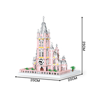 Nano Blocs Château de Princesse Jardin Rues Cape Cadeau Saint-Valentin Briques Ensembles de Blocs de Construction Mini Jouets pour Enfants 6102-8822