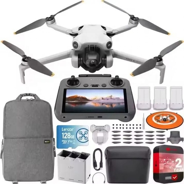 YX 2026 New Original Mini 4 Pro Foldable Drone RC 2 Fly More Combo 4K HDR Camera 249g 3 Batteries 3-Year Warranty App Control