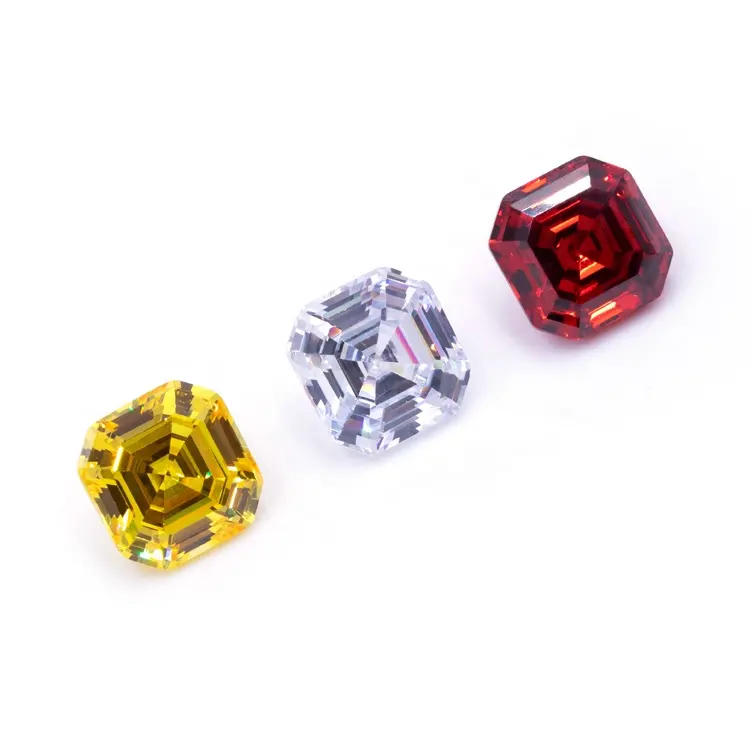 Redleaf gems excellent cubic zirconia gemstones price color cz octagon shape synthetic zircon stone