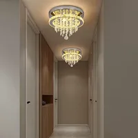 Plafonniers modernes en cristal personnalisés pour la cuisine et la salle à manger style installation suspendue en acier inoxydable pour appartements