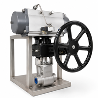 Vanne de régulation de débit minimum pour centrale électrique, vanne pneumatique de recirculation d'eau de alimentation de chaudière DN50 DN200
