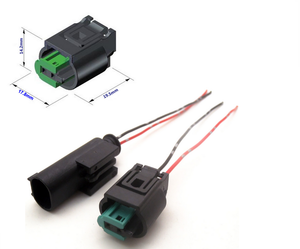 <span class=keywords><strong>2</strong></span>路母泰科1-967644-1 968405-1轮速传感器自动插头连接器线束18AWG 15CM总成 - Product Image 6