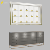 Conception de Kiosque Commercial pour Présentoir de Parfums, Décoration Personnalisée en Bois, Meuble de Comptoir, Étagère d'Affichage de Parfums