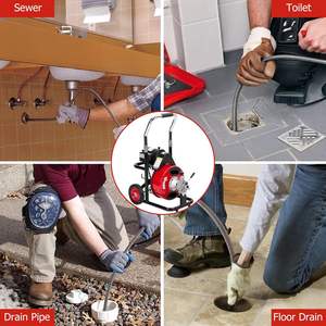 Nettoyeur de branchement de toilette électrique <span class=keywords><strong>professionnel</strong></span> 220V nouvel outil de Drainage <span class=keywords><strong>à</strong></span> haute pression magique pour le dragage de tuyau d'égout magasin de lavage de voiture - Product Image 4