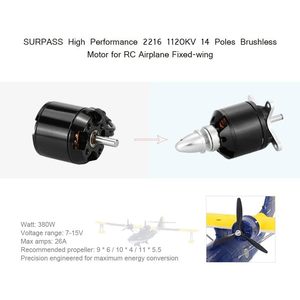 กูลสกี้มอเตอร์ไร้แปรงถ่าน C2216-1120KV 14 ขั้วสำหรับเครื่องบิน Rc ปีกคงที่ - Product Image 3
