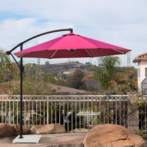 Sombrilla Plegable Moderna <span class=keywords><strong>de</strong></span> Aluminio para Exteriores, Protección UV, Base <span class=keywords><strong>de</strong></span> 3m Tipo Banana para Muebles <span class=keywords><strong>de</strong></span> Exterior, Playas, Hoteles y Parques - Product Image 4