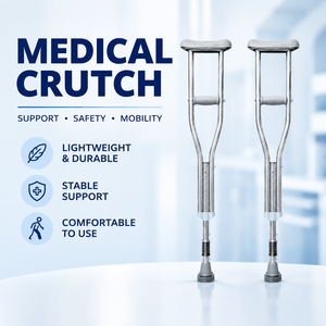 Béquilles médicales de classe II, aides à la marche doubles, déambulateur de rééducation pour personnes âgées, soutien pour blessures et fractures Bio CD3636 - Product Image 1