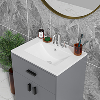 Salle de bain de taille différente goutte à goutte mince rectangulaire bien fait Forever évier en céramique avec un ou trois trous de robinet