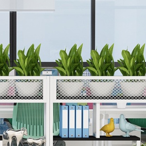 KINNO en iyi satış ferforje otel ofis ekran kartı yeşil çit dekorasyon düşük bölüm çiçek depo çerçevesi oturma odası - Product Image 6