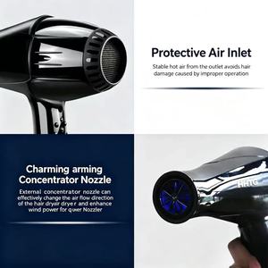 Secador de Pelo Profesional de Salón 2400W AC para Uso Comercial en Exteriores, Iónico Negativo, 3 Ajustes de Calor, Protección contra Sobrecalentamiento, Portátil para Viajes - Product Image 2