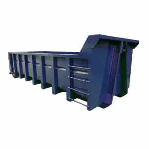 Contenedor de basura con gancho apilable personalizado, contenedor enrollable para gestión de residuos y reciclaje de maquinaria de tratamiento de residuos